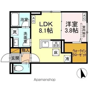 KURASHIRO【1階】の間取り