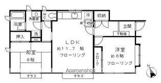 チェスナット ビラ B棟【1階】の間取り
