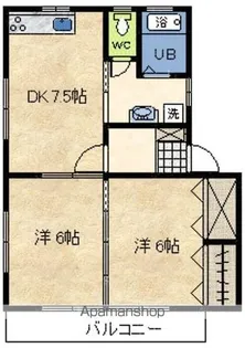 グリーンコーポさくら B棟【203号室】の間取り