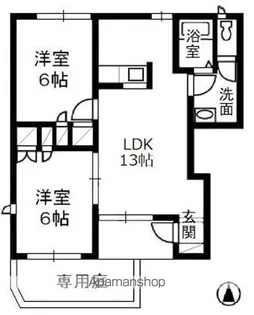 ガーデンパレス B棟【1階】の間取り