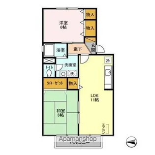 ドリームシティ B【1階】の間取り