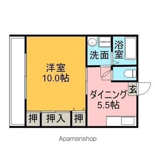 エンゼルハイツ上人【1階】の間取り