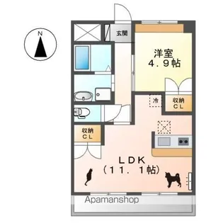 リアン【1階】の間取り