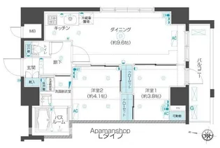 東京都豊島区西池袋4丁目【マンション】の間取り