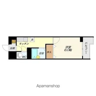 フローラハイツ【409号室】の間取り