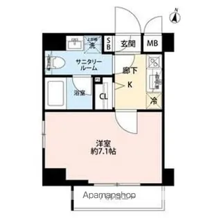 GRAND CONCIERGE 恵比寿【9階】の間取り