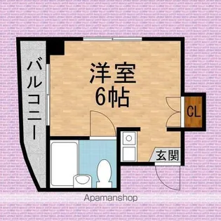 クレストアサカ【3階】の間取り
