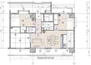 ラフィネ立川【9階】の間取り