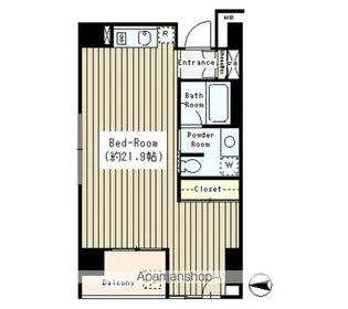LA・RES西麻布【1101号室】の間取り