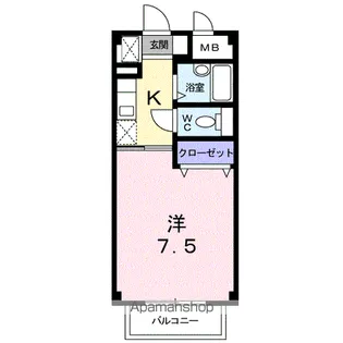 アクシスⅡ【2階】の間取り
