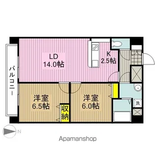 ブラン・コライユ【4階】の間取り
