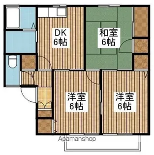 グランディール花菱A棟【1階】の間取り