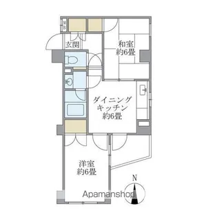 東京都杉並区阿佐谷南3丁目【マンション】の間取り
