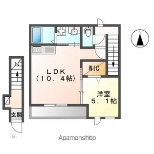 ジュルズールー【2階】の間取り