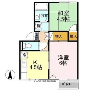プレジール22【1階】の間取り