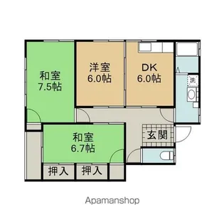 メゾンクボセイ【101号室】の間取り