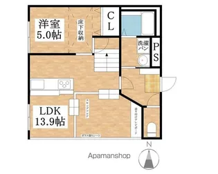 早川コーポ【101号室】の間取り