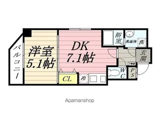 ガーデンコート稲毛【4階】の間取り