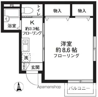メゾン西2710【2階】の間取り
