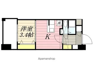 NO.62 TOWERS AVANTGARDE博多【1905号室】の間取り