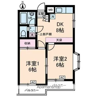 グリーンパレス用賀【1階】の間取り
