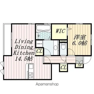 サンリバー【1階】の間取り