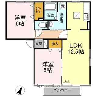 グランドゥール A棟【1階】の間取り