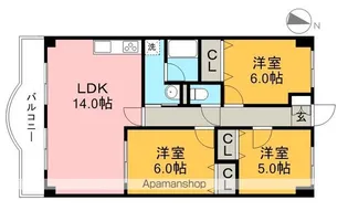 リップルガーデンⅡ【2階】の間取り