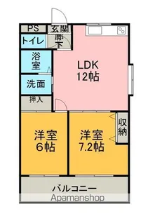 リーブルタカヨコ【3-C号室】の間取り