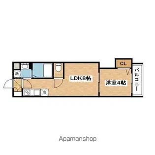 AXIA MーCITY 大阪瑞光【5階】の間取り