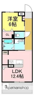 STORYマンション新神田【305号室】の間取り