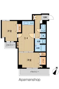 東京都新宿区北新宿4丁目【マンション】の間取り