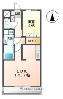 アシューレ成沢【1階】の間取り
