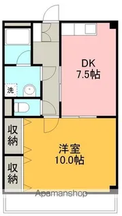 ラティス南竹島【302号室】の間取り