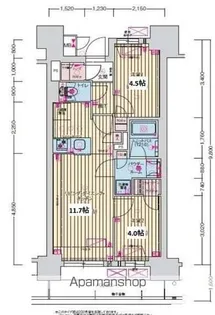 プレサンス名駅南ブリエ【5階】の間取り
