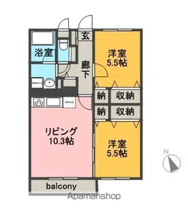メゾン プランドール【1階】の間取り