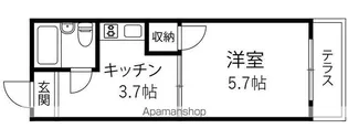 リーヴ【B205号室】の間取り