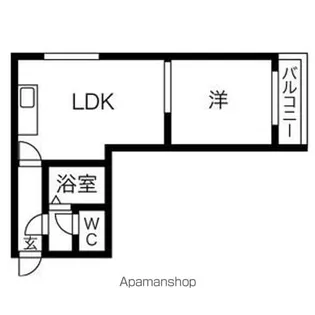 AMSサウスコート【201号室】の間取り