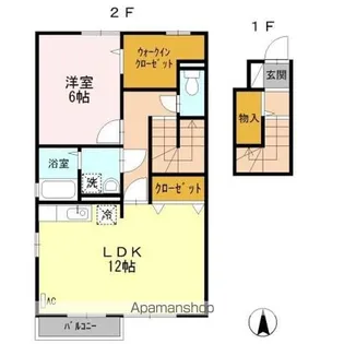 ルーチェⅡ【2階】の間取り
