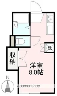 エイト屋島【A207号室】の間取り