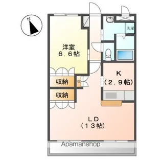 SUN COURT ITAYA(A)【202号室】の間取り
