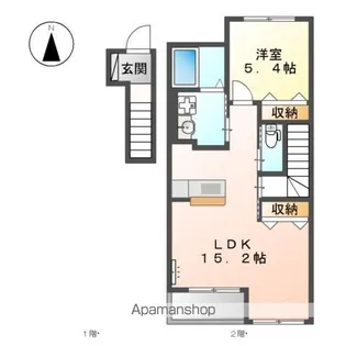 カレラB【2階】の間取り