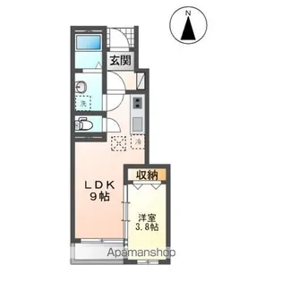 ル・シェヌ【1階】の間取り