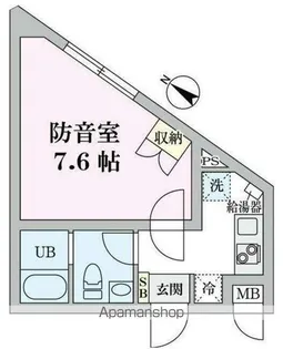 ラシクラス東高円寺【1階】の間取り