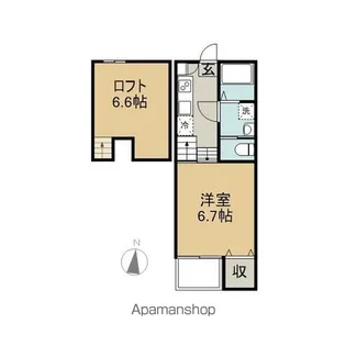 ステラ玉名【203号室】の間取り