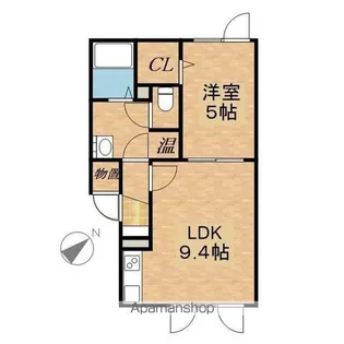 北海道上川郡清水町北一条西3丁目【アパート】の間取り