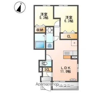 GRAN CHESTA【1階】の間取り