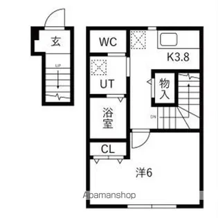 TーGRANDE【206号室】の間取り