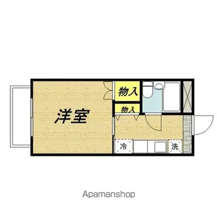 タプロコート城前【A201号室】の間取り