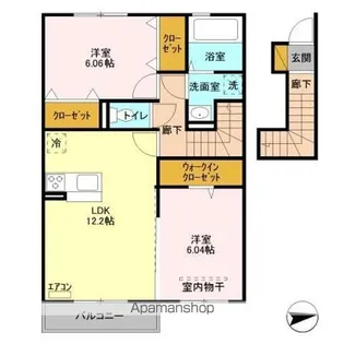 エアフォルク【2階】の間取り